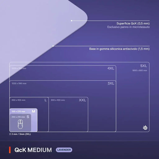 Mouse Mat SteelSeries Lilac - Компютър Игри<<<Компютри| Електроника<<<BigBuy&&&Гейминг Мишка и Подложка за