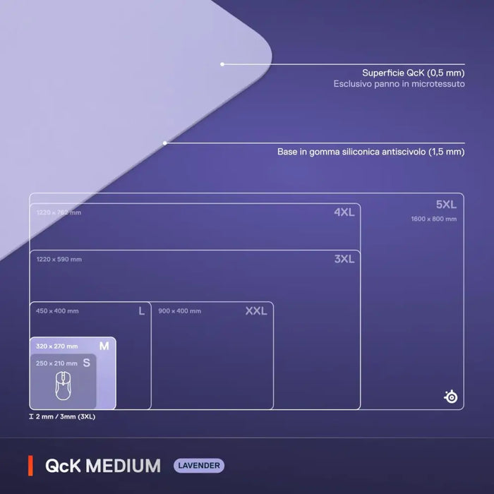 Mouse Mat SteelSeries Lilac - Компютър Игри<<<Компютри| Електроника<<<BigBuy&&&Гейминг Мишка и Подложка за