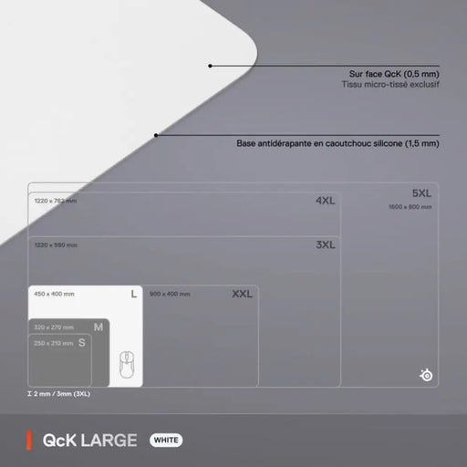 Mouse Mat SteelSeries White - Компютър Игри<<<Компютри| Електроника<<<BigBuy&&&Гейминг Мишка и Подложка за