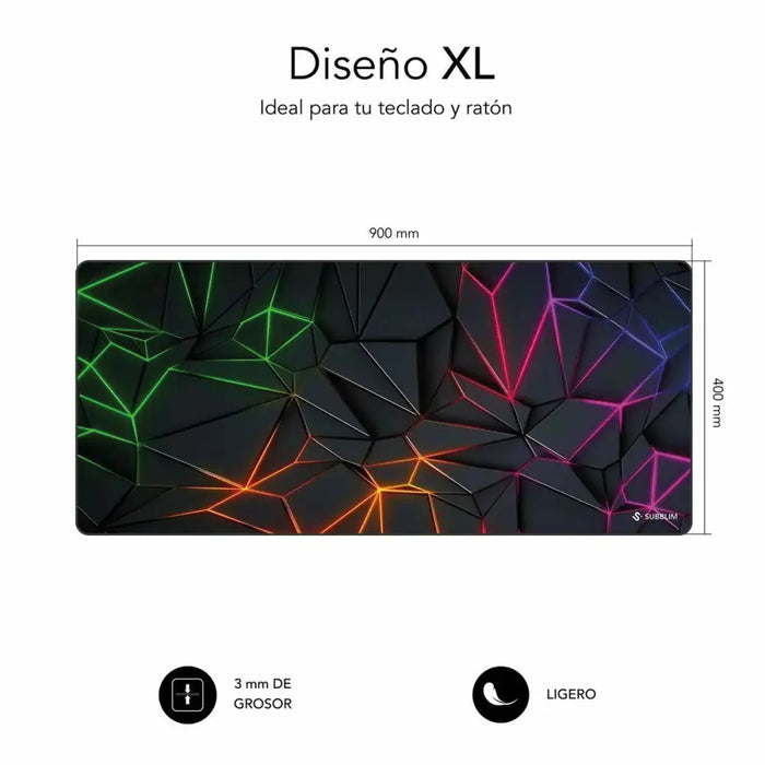 Mouse Mat Subblim SUBMP-01PUW07 - Компютър Игри<<<Компютри| Електроника<<<BigBuy&&&Гейминг Мишка и Подложка за