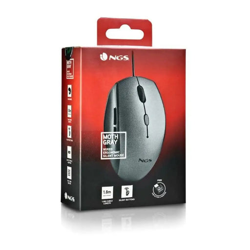 Mouse NGS MOTHGRAY Grey 1600 dpi (1 Unit) - Електроника Периферни и резервни части<<<Компютри|
