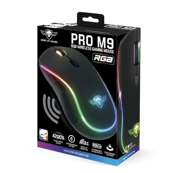 Mouse Spirit of Gamer Pro M9 RGB Black - Електроника Периферни и резервни части<<<Компютри|