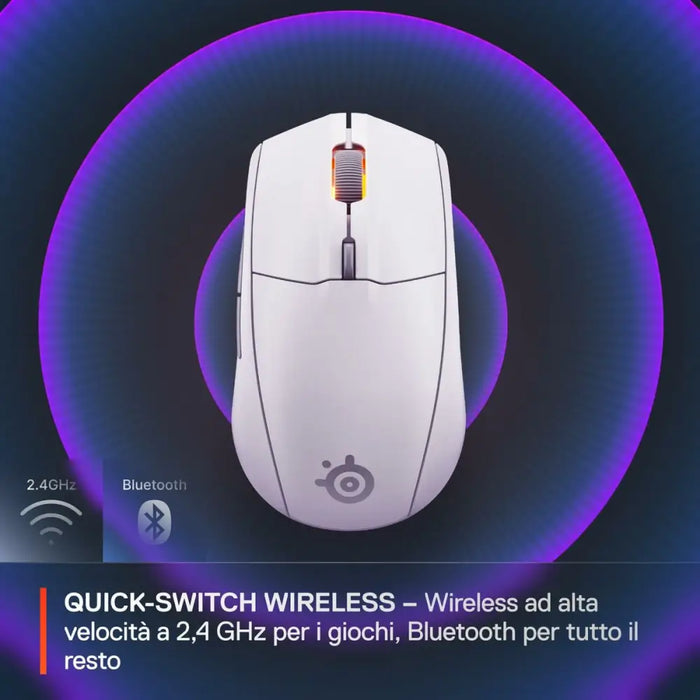 Mouse SteelSeries 62524 White - Електроника Периферни и резервни части<<<Компютри| Електроника<<<BigBuy&&&Мишки &