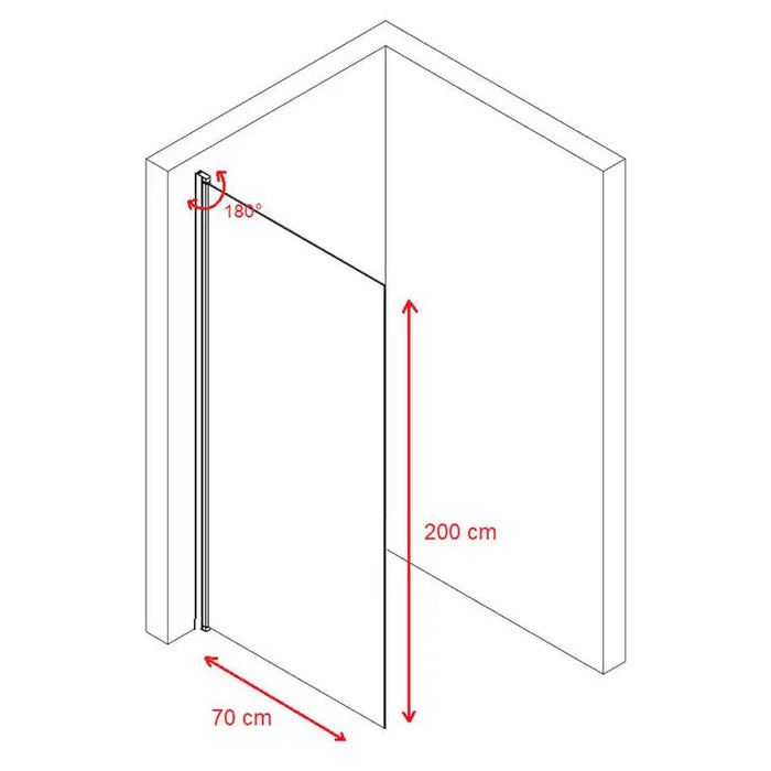 MOVABLE SCREEN 70X200 FORMA VITA SW-J02-1 - Преградни стени и паравани<<<Душкабини и сауни<<<Баня<<<Praktiker