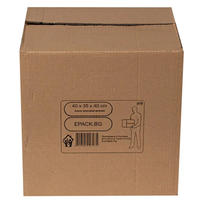 MOVING CARTONS THREE-LAYER CORRUGATED CARDBOARD 40X35X40 CM GREEN WAY - Опаковане<<<Домашни потреби<<<Кухня<<<Praktiker