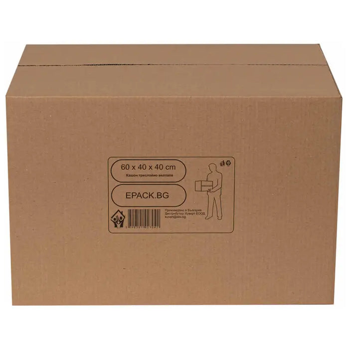 MOVING CARTONS THREE-LAYER CORRUGATED CARDBOARD 40X40X60 CM GREEN WAY - Опаковане<<<Домашни потреби<<<Кухня<<<Praktiker