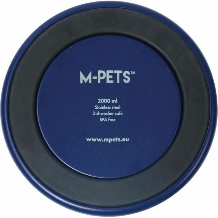 Dog Feeder MPETS ESKIMO Metal Stainless steel Blue Non-slip 2 L