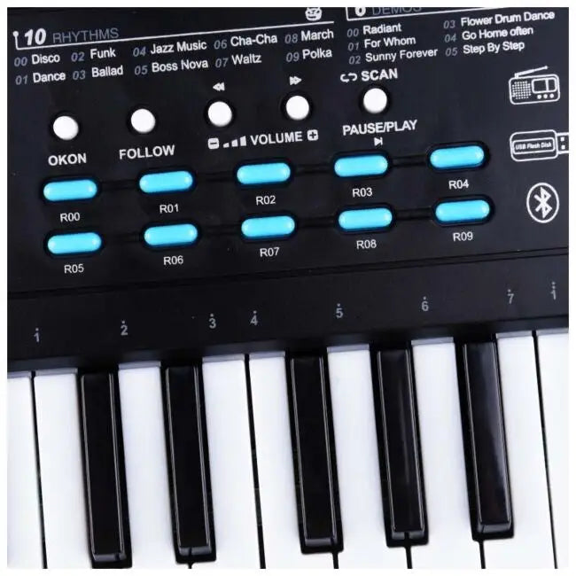 MQ 605 UFB - keyboard with microphone for learning to play designed for children