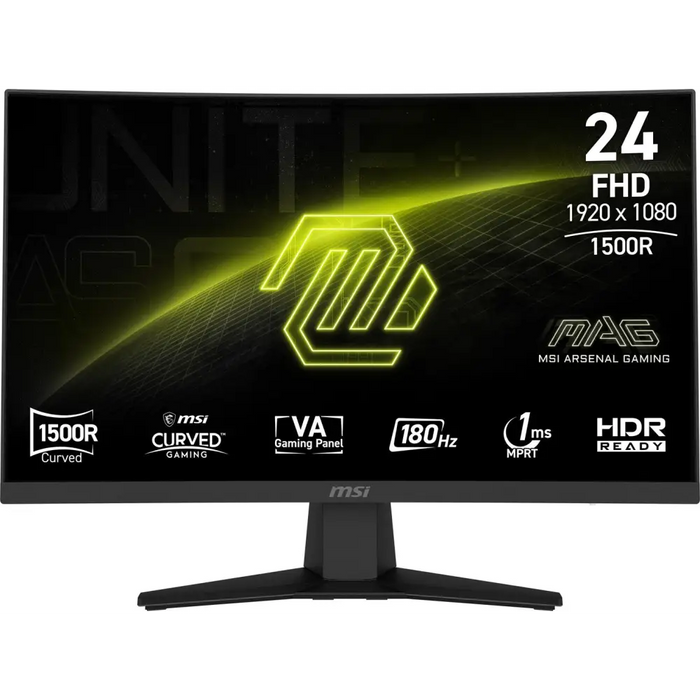 MSI MAG 244C computer monitor 59.9 cm (23.6’’) 1920 x 1080 pixels Full HD LCD Black - LCD monitors