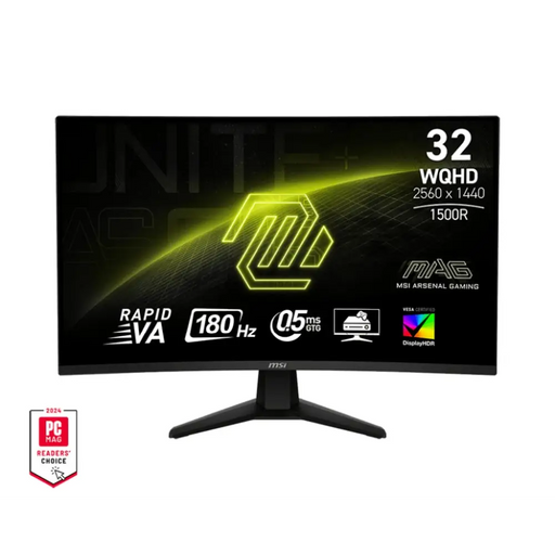 MSI MAG 32CQ6F 31.5 180Hz 0.5ms Rapid VA WQHD 2560x1440 Curve 1500R AG Adaptive-Sync DisplayHDR 400 CONSOLE MODE AI
