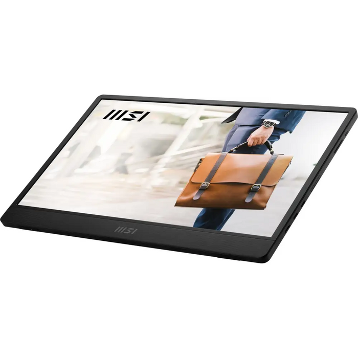 MSI PRO MP161 E2U portable TV/monitor Portable monitor Black 39.6 cm (15.6’’) LED 1920 x 1080 pixels - LCD