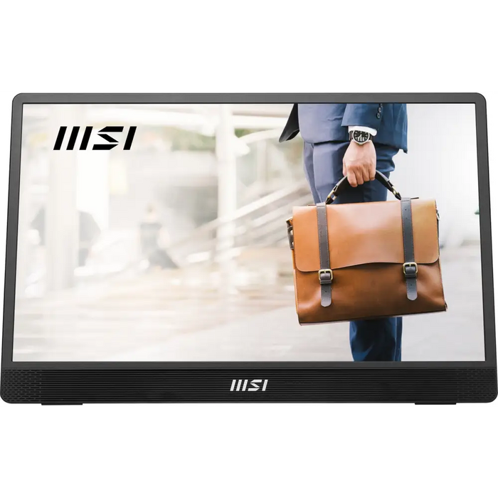 MSI PRO MP161 E2U portable TV/monitor Portable monitor Black 39.6 cm (15.6’’) LED 1920 x 1080 pixels - LCD