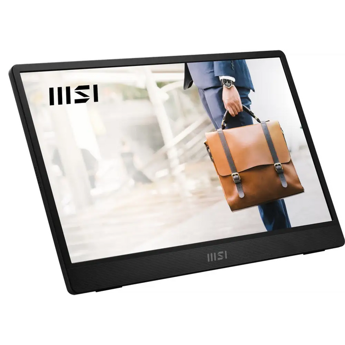 MSI PRO MP161 E2U portable TV/monitor Portable monitor Black 39.6 cm (15.6’’) LED 1920 x 1080 pixels - LCD