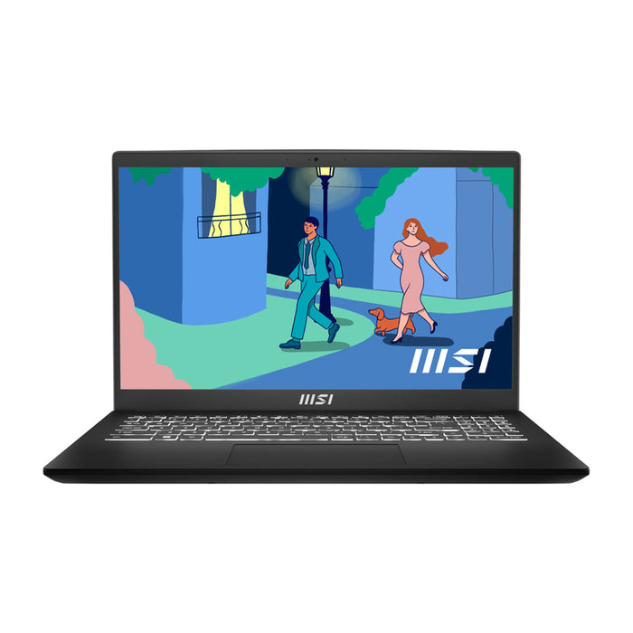 Laptop MSI MODERN 15 B7M 9S7-15HK12-456 15.6 ", AMD RYZEN 5 7430U, RAM 16 GB, SSD 512 GB, AMD RADEON GRAPHICS, WINDOWS 11, CLASSIC BLACK
