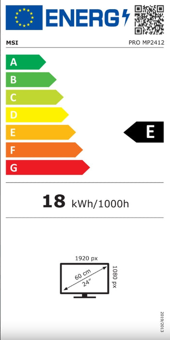 MSI PRO MP2412, 23.8", 100Hz, 1920x1080 FHD, VA, 1ms MPRT, 4ms GTG, 4000:1 CONTRAST RATIO, Anti-glare, 1x HDMI, 1x DP, VESA 75, Tilt, 300 cd/m2, 113% (CIE 1976), VESA 75mm, Display Kit App, T?V certified anti-flicker, 9S6-3BA9CH-042
