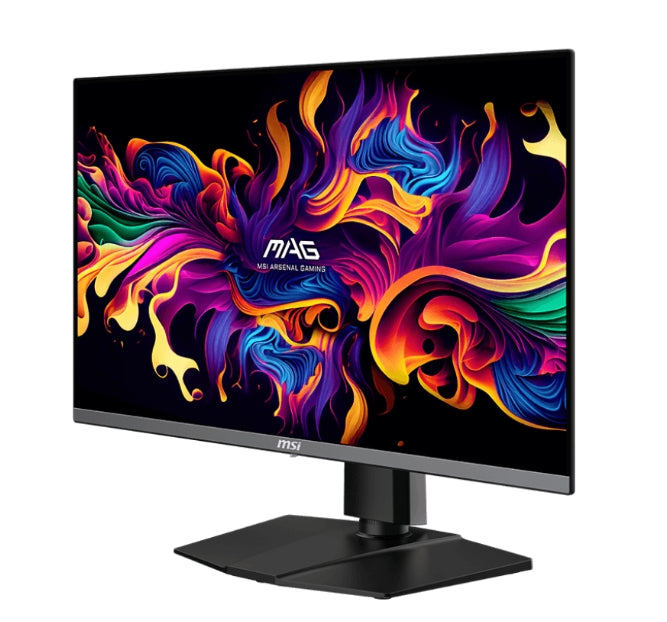 MSI MAG 272UP QD-OLED X24, 0.03ms, 240Hz, 3840 x 2160 (UHD), 16:9, NVIDIA G-SYNC, 99% DCI-P3, VESA DisplayHDR True Black 400, AG, DP(1.4a), 2xHDMI 2.1, TypeC (DP alt. w/15W PD), Pivot, Heigh Adj., VESA, Black, 8kg