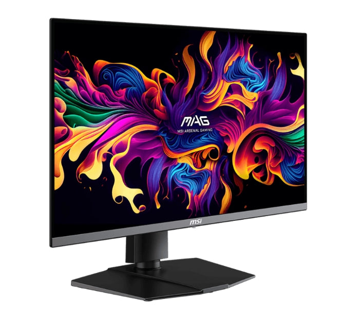 MSI MAG 272UP QD-OLED X24, 0.03ms, 240Hz, 3840 x 2160 (UHD), 16:9, NVIDIA G-SYNC, 99% DCI-P3, VESA DisplayHDR True Black 400, AG, DP(1.4a), 2xHDMI 2.1, TypeC (DP alt. w/15W PD), Pivot, Heigh Adj., VESA, Black, 8kg