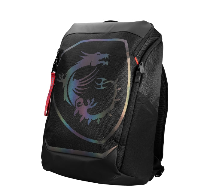 MSI Titan Gaming Backpack, Water resistant  IPX-2, Padded mesh back panel, All laptop up to 18", 51 x 34 x 9cm