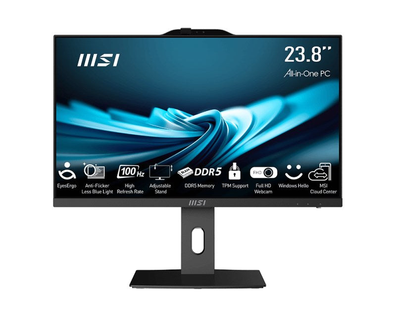 MSI Pro AP242P Intel® Core™ i5-14500 60.5 cm (23.8") 1920 x 1080 pixels All-in-One PC 16 GB DDR5-SDRAM 500 GB SSD Windows 11 Pro Wi-Fi 6E (802.11ax) Black