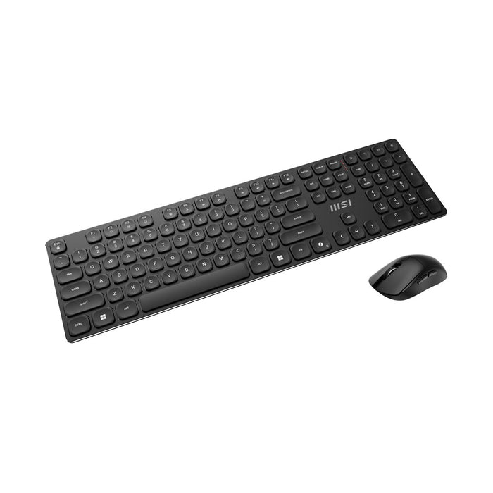 MSI FORGE K210 WIRELESS COMBO keyboard Mouse included Home/Office USB QWERTY US English Black