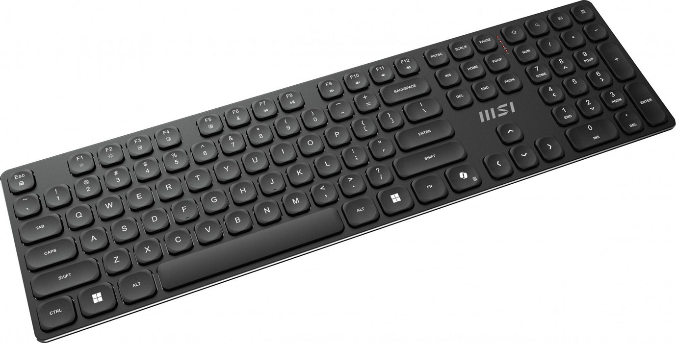 MSI FORGE K210 WIRELESS COMBO keyboard Mouse included Home/Office USB QWERTY US English Black