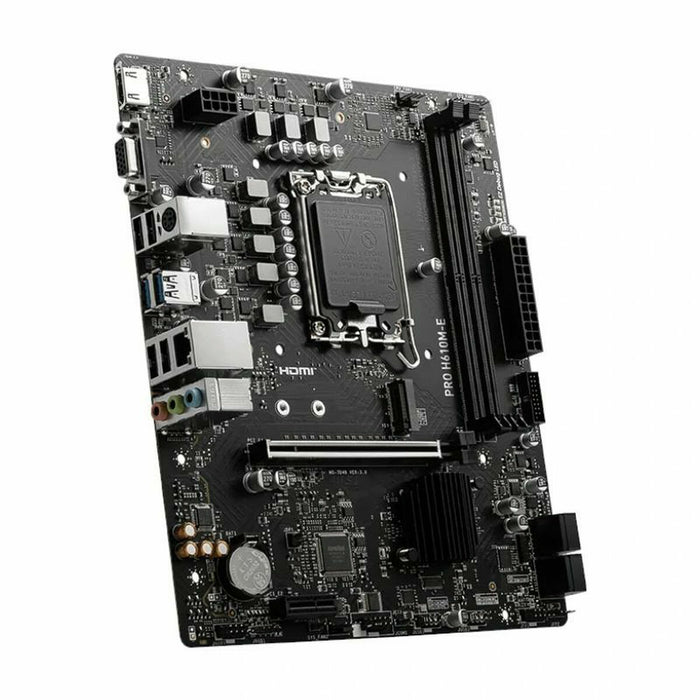MSI PRO H610M-E Intel H610 LGA1700 2XDDR4 VGA HDMI mATX