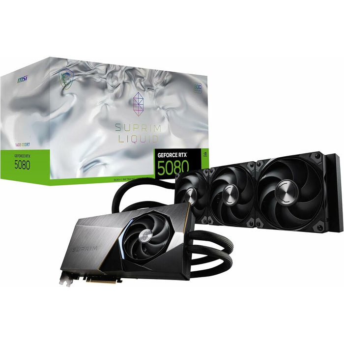 Graphics card MSI RTX 5080 16G SUPRIM LIQUID SOC GEFORCE RTX 5080 16 GB GDDR7