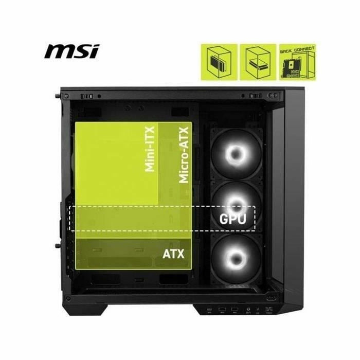 ATX Semi-tower Box MSI MAG PANO 100R PZ Black