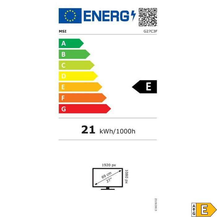 Gaming Monitor MSI G27C3F 27" Full HD