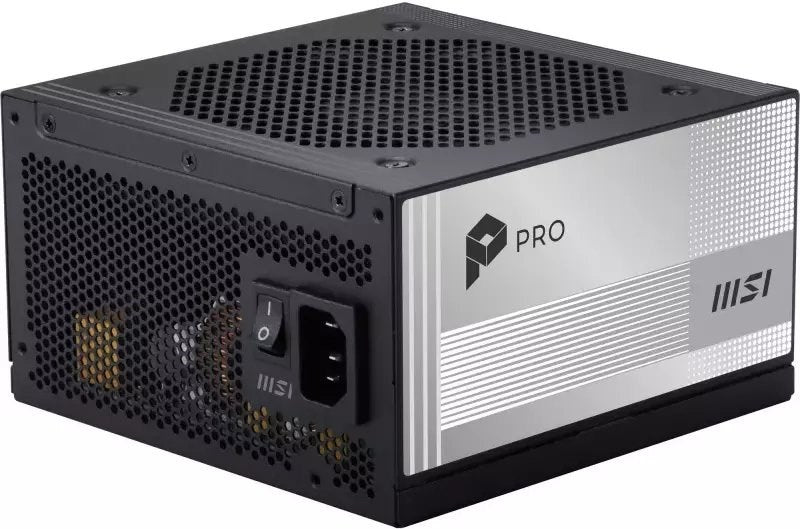 MSI PRO A850PL PCIE5 850W 120mm 80 Plus Platinum aPFC power supply