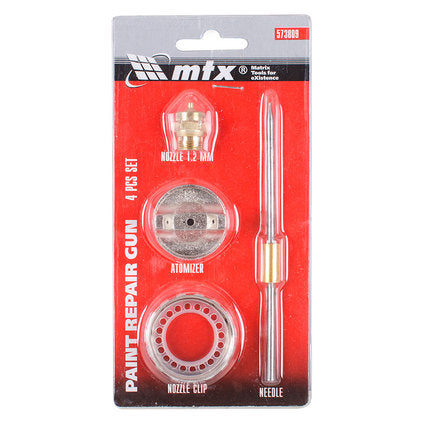 4 PIECE SPARE KIT WITH 1.2 MM MTX NOZZLE