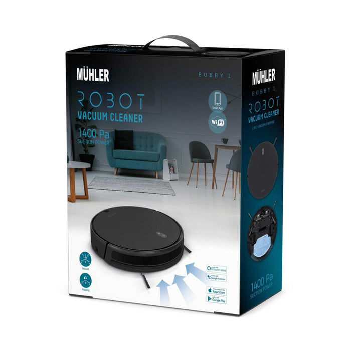 ROBOT VACUUM CLEANER MUHLER BOBBY 1 BLACK