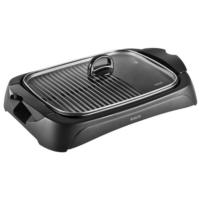EL. GRILL WITH LID MUHLER MG-4030M 2000 W, BLACK, LID