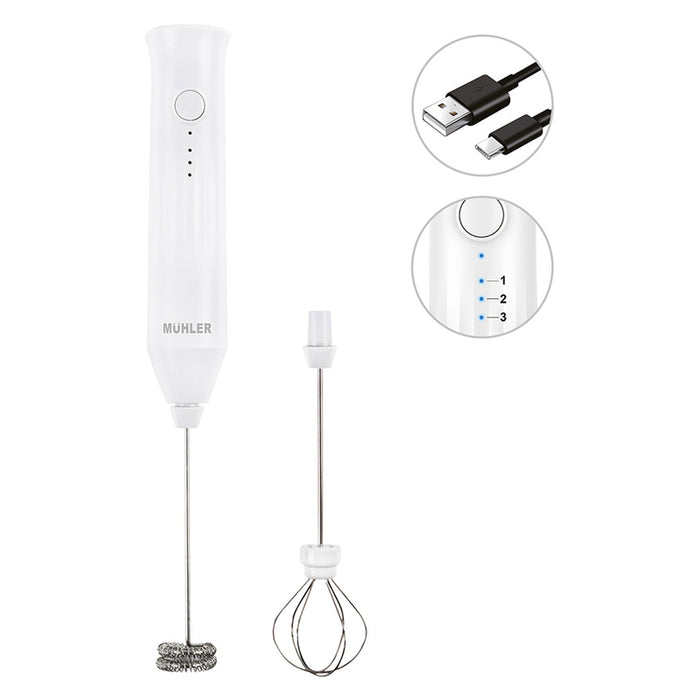 FRAPPE MIXER 2IN1 MUHLER FMX - 1010C 6.00 W, WHITE