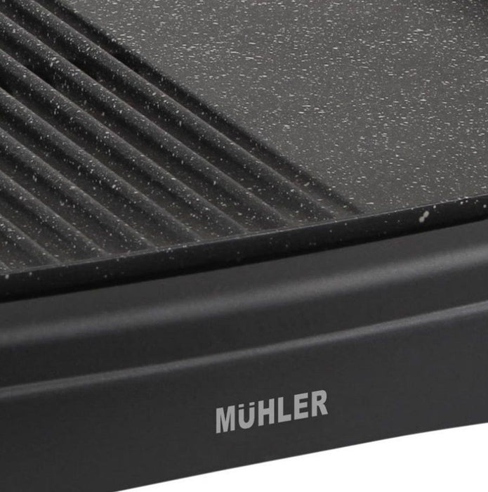 EL. GRILL WITH LID MUHLER MG-4030M 2000 W, BLACK, LID