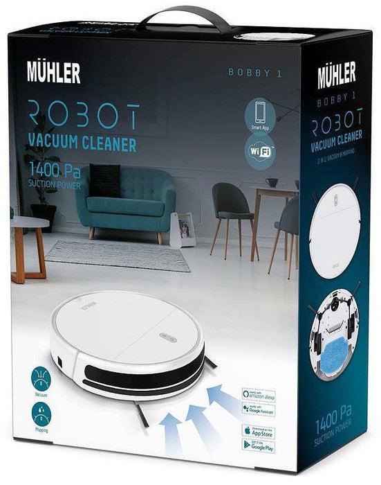 ROBOT VACUUM CLEANER MUHLER BOBBY 1 WHITE