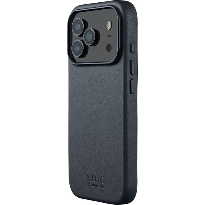 Mujjo Full Leather Case MagSafe Case for iPhone 17 Pro Grey