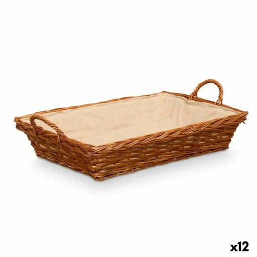 Multi-purpose basket Kipit Polyester wicker Cloth 50 % cotton 63 x 16 x 41 cm - Баня<<<Дом Градина<<<BigBuy&&&Аксесоари