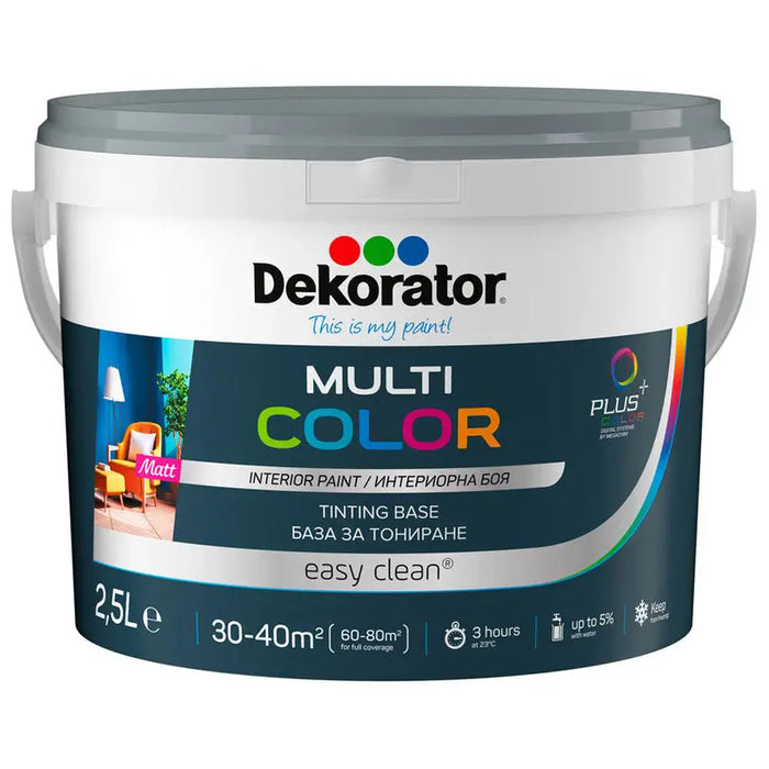 MULTICOLOR BASE P 2.5 L DEKORATOR - Бели интериорни бои<<<Интериорни бои<<<Бои и лакове<<<Praktiker