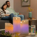 Multicolour Flame-Effect LED Candles with Remote Control Lendles InnovaGoods 3 Units - Декорация и Осветление<<<Дом
