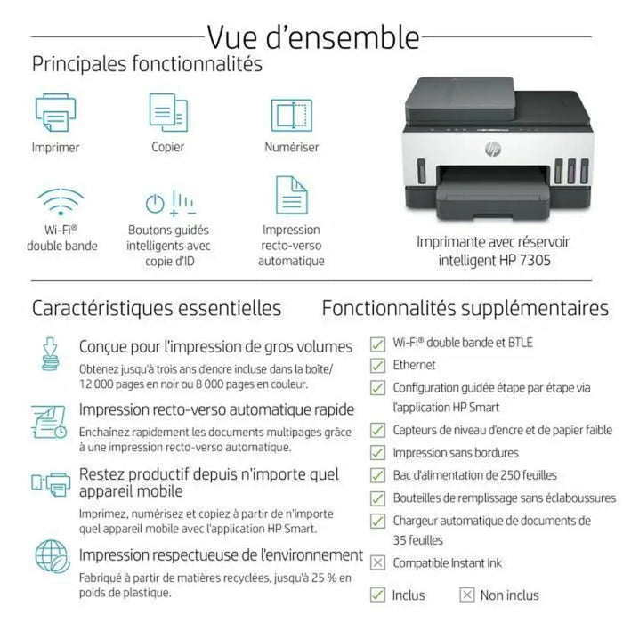 Multifunction Printer HP Smart Tank 7305 - Електроника Периферни и резервни части<<<Компютри|