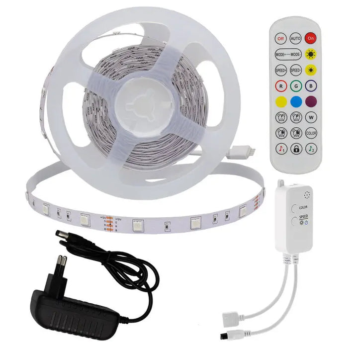 MUSIC LED STRIP KIT 12W 1200LM 30/5M IP20 RGB OPTONICA - LED ленти и аксесоари<<<Вътрешно осветление<<<Мебели и