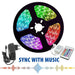 MUSIC LED STRIP KIT 36W RGB 60/5M IP20 VIVALUX - LED ленти и аксесоари<<<Вътрешно осветление<<<Мебели и
