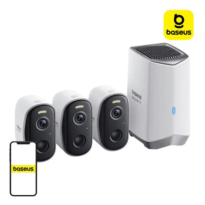 N1 Baseus 2K outdoor camera set of 3 (white) - IP cameras<<<Smart Home<<<InnproXML