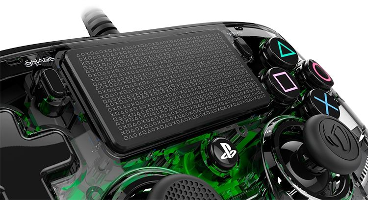 Wired gamepad Nacon Wired Illuminated Compact Controller Green, Green