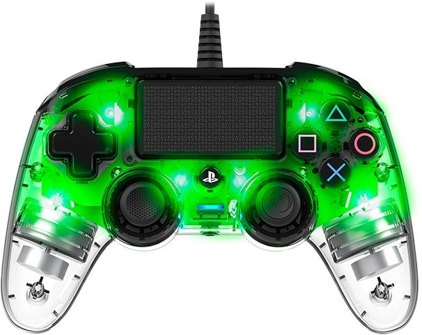 Wired gamepad Nacon Wired Illuminated Compact Controller Green, Green