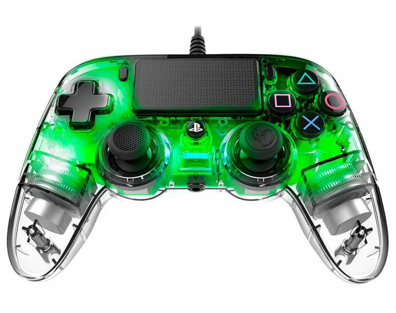 Wired gamepad Nacon Wired Illuminated Compact Controller Green, Green
