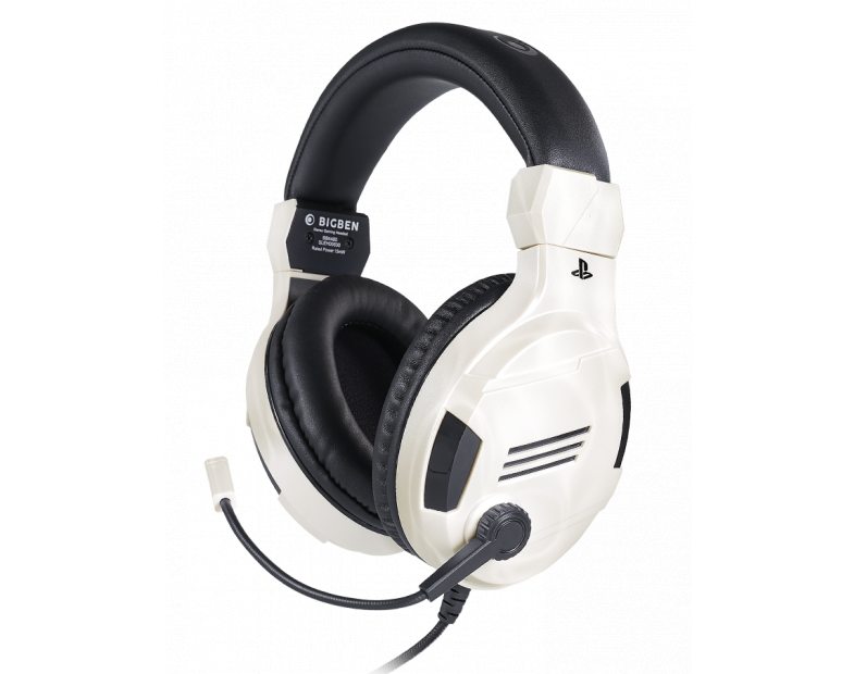 Gaming headphones Nacon Bigben PS4 Official Headset V3 White, Microphone, White