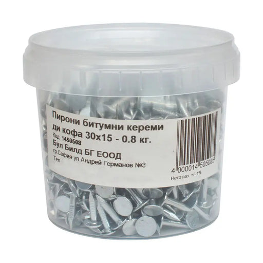 NAILS FOR BITUMEN GUTTA TILES - Битумни ленти и аксесоари<<<Материали за покриви<<<Строителни материали<<<Praktiker