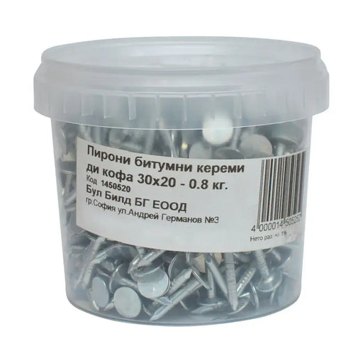 NAILS FOR BITUMEN GUTTA TILES - Битумни ленти и аксесоари<<<Материали за покриви<<<Строителни материали<<<Praktiker